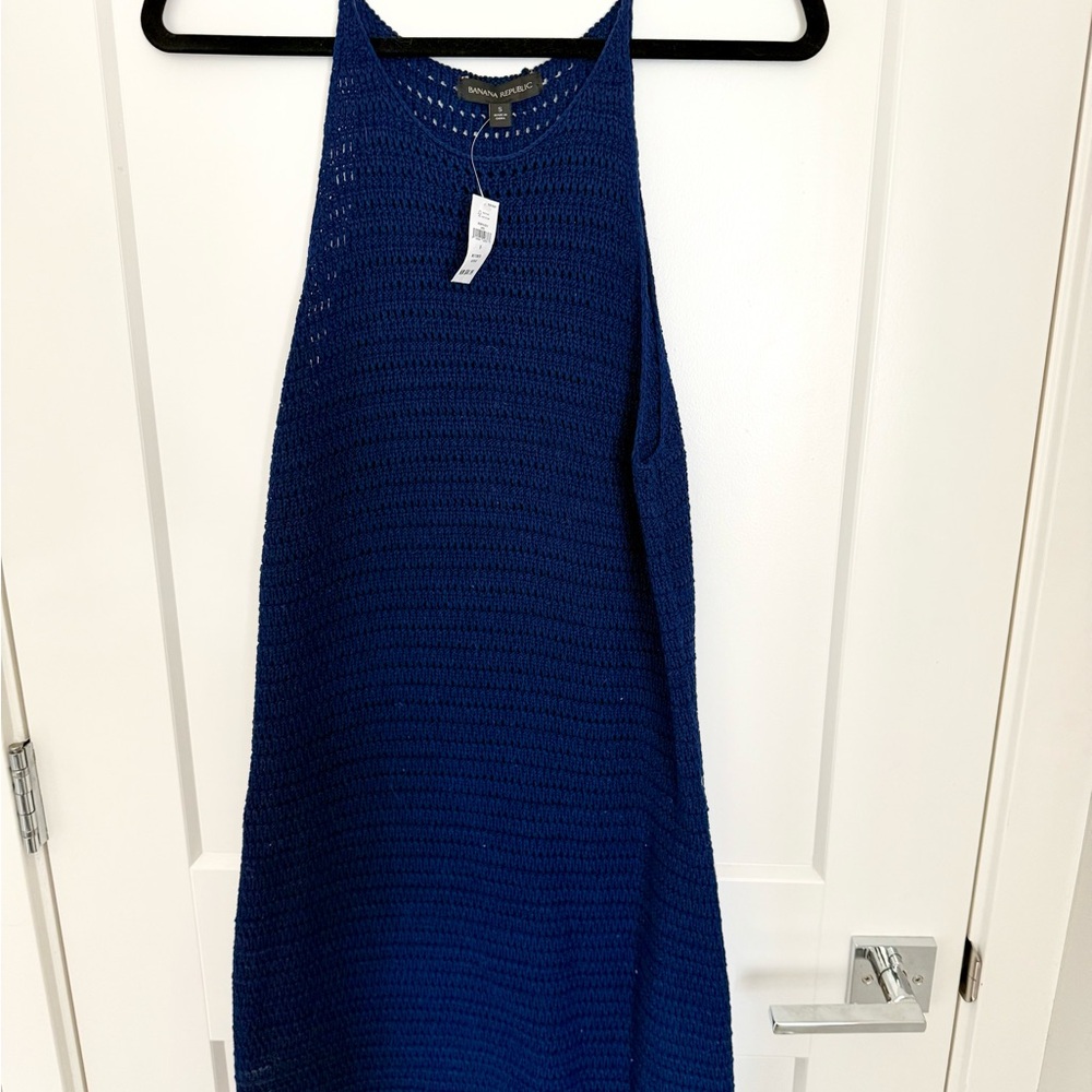 Banana Republic Navy Blue Knit Dress